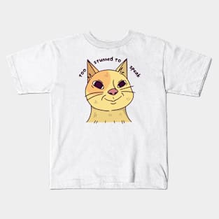 Cat Memes - Too Stunned to Speak Kids T-Shirt